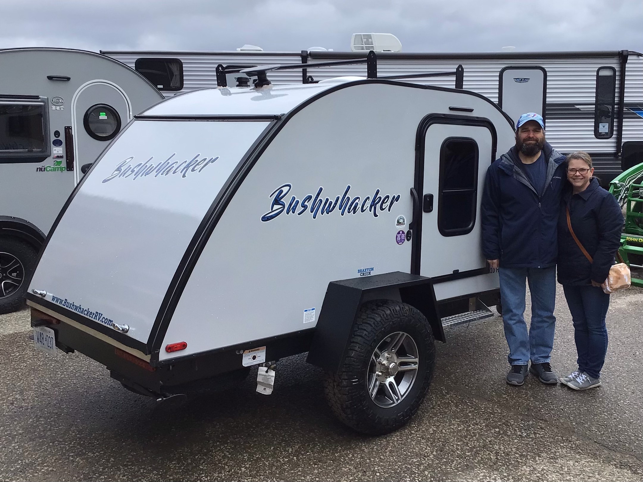 Adventure Bug - teardrop trailer before the transformation.