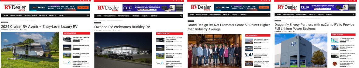 RV Dealer News website at www.rvldealernews.com