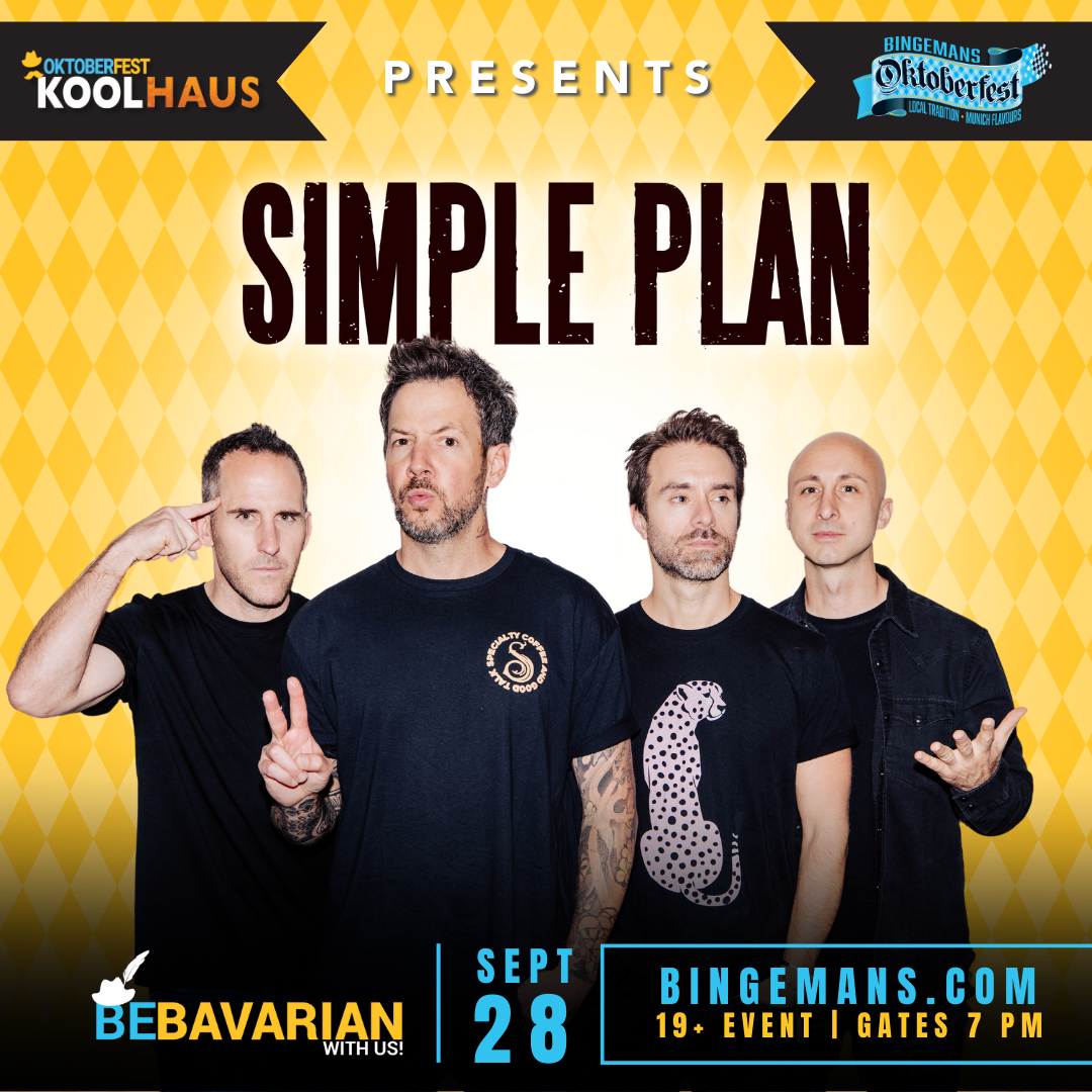 Simple Plan performing at Oktoberfest, Bingeman's in Kitchener, Ontario.