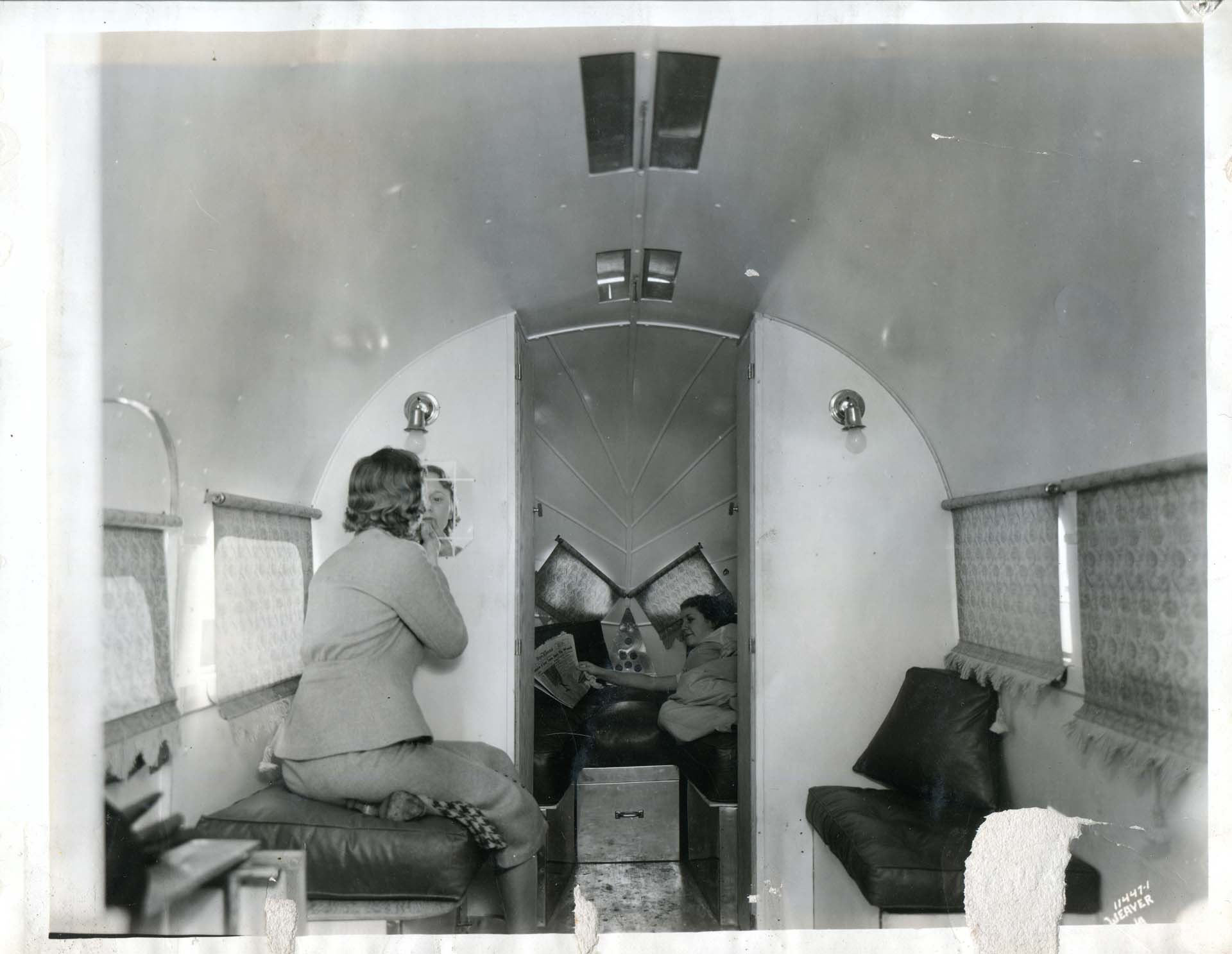 Airstream Clipper #1 interior - circa 1938