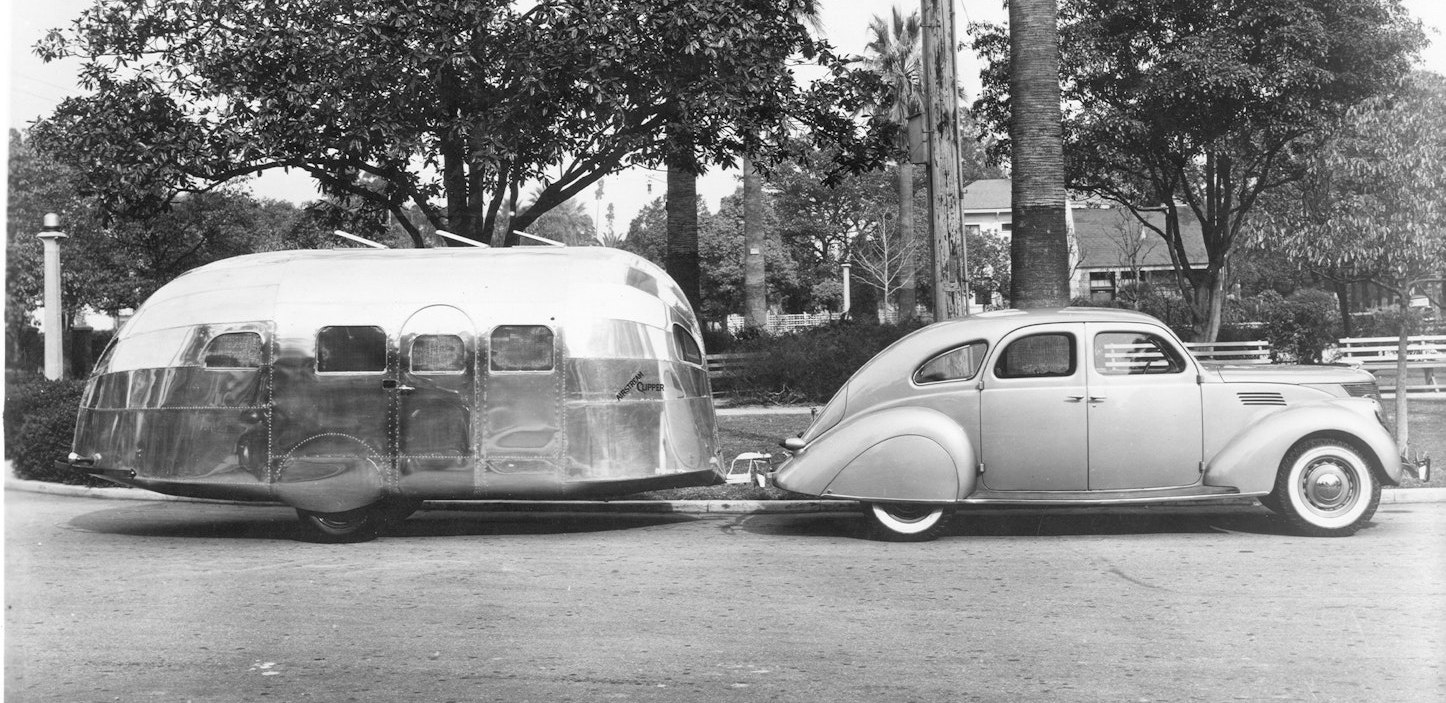 Airstream Clipper - the first riveted aluminum Airstream - circa 1938. Photo courtesy Airstream.