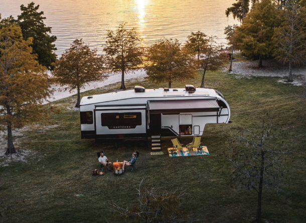 Heartland Corterra fifth wheel trailer.