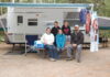 The Coles family with their first travel trailer. Photo by Cheryl Coles.