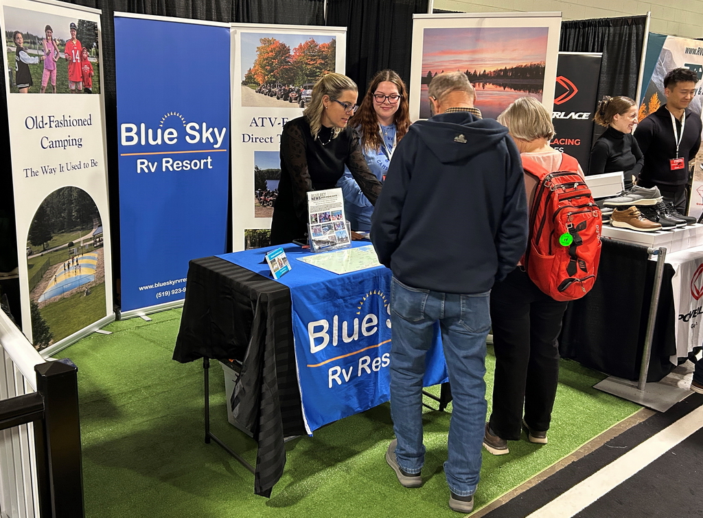 The crew from Blue Sky RV Resort brought some fresh air and sunshine to the Toronto Fall RV Show.