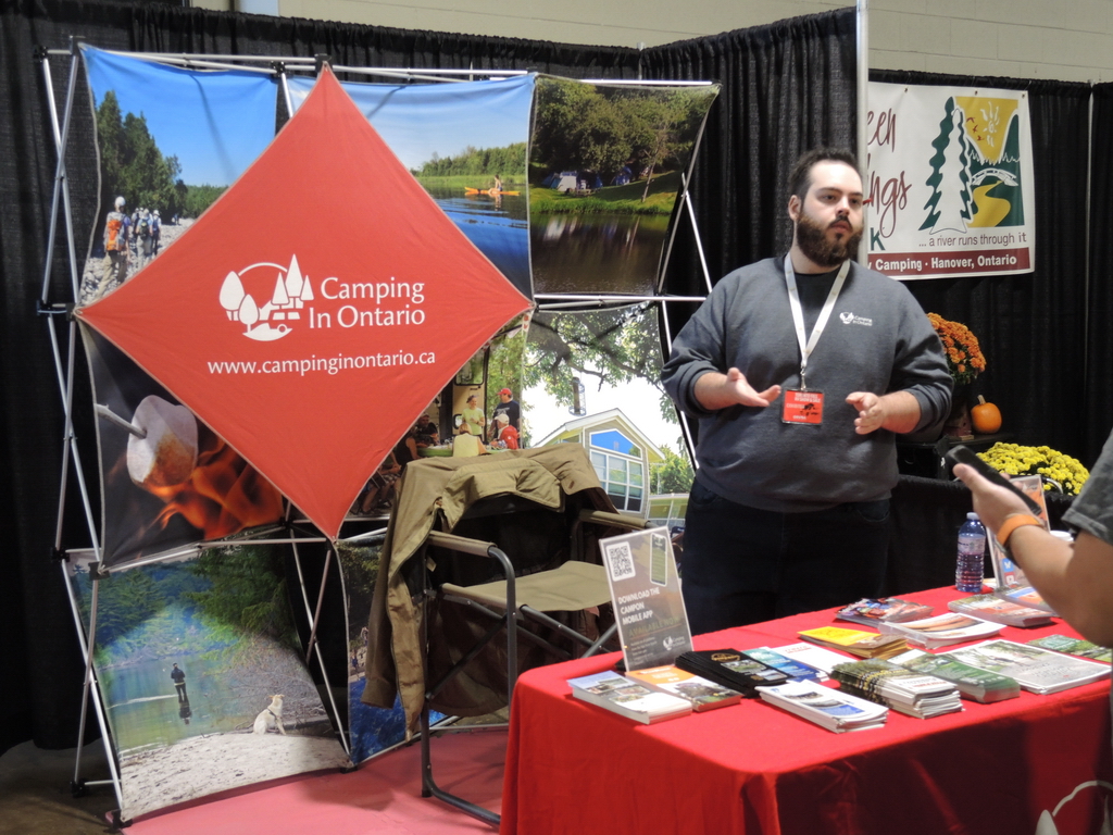 The Ontario Private Campgrounds Association were on hand at the Toronto Fall RV Show.