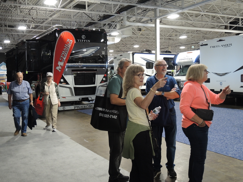 McPhail's of Harriston Ontariko brought the luxurious Tiffin motorcoaches and a range of Coachmen travel trailers to the Toronto Fall RV Show.