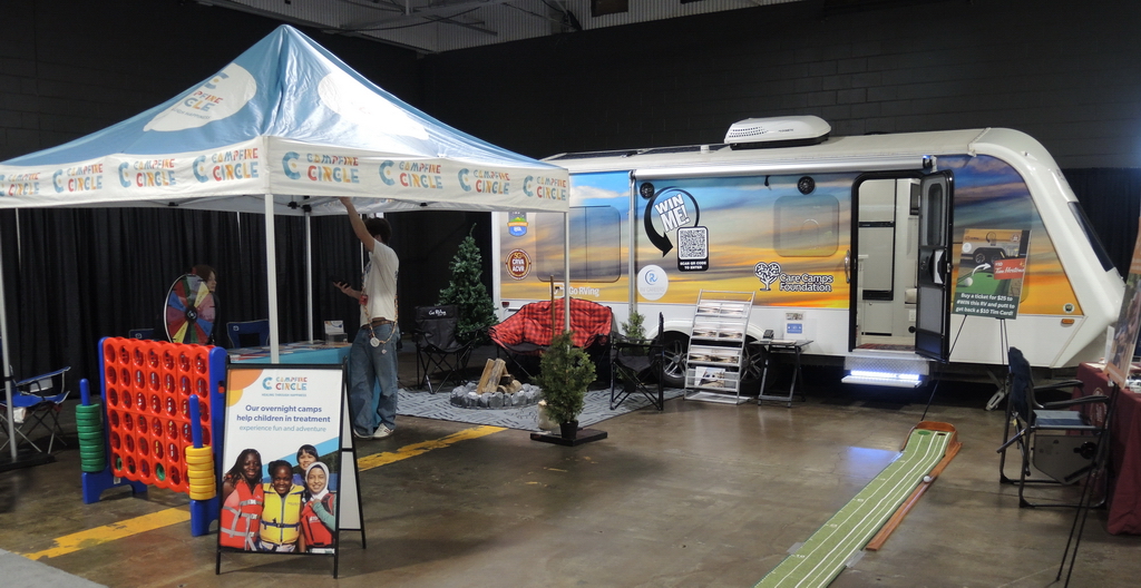 Buy a ticket in the CRVA 50th Anniversary "RV The North" giveaway for a chance to win the spectacular General Coach Citation Reward travel trailer - on display at the Toronto Fall RV Show.