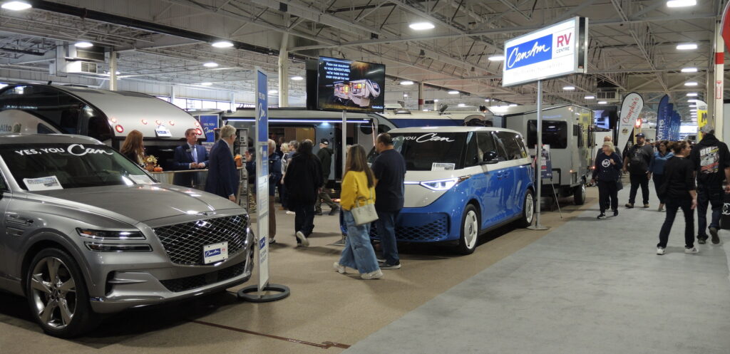 Andy Thomson and the crew from Can Am RV brought the 2026 Airstream, General Coach Reward, Safari Condo Alto and more to the Toronto Fall RV Show 