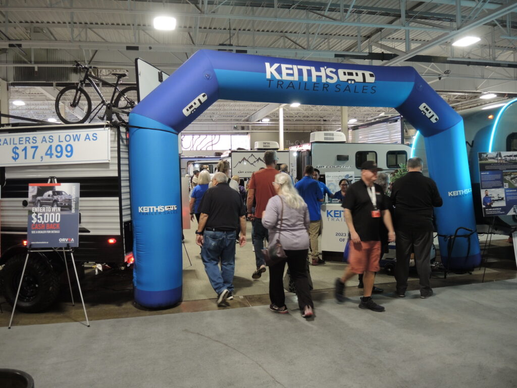 Keith's Trailer Sales displayed RVs from their extensive array of 2026 models.