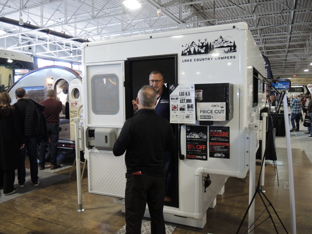 Paul Mountney brought the brand new Lake Country Truck Camper to the Fall RV Show.