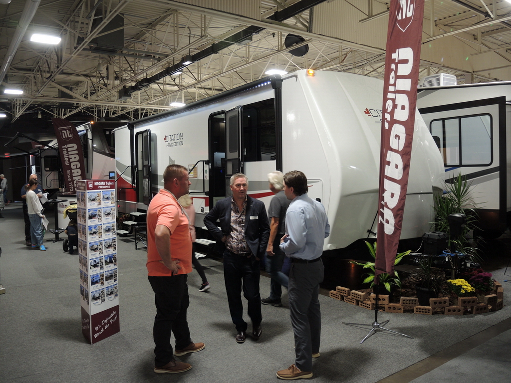 The brand new Canadian-made Citation RVC Special Edition travel trailer debuted at the Toronto Fall RV Show, on display in the Niagara Trailers exhibit.