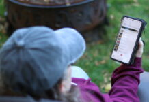 Camping with the Coles – Let’s Go Birding! Cheryl Coles identifying birds by sound, using the Merlin app.