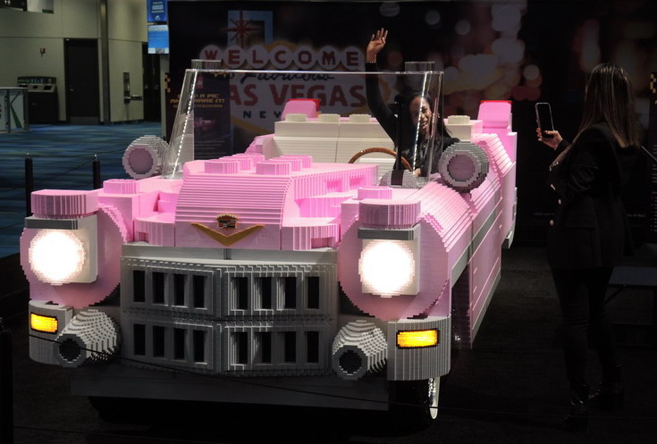Lego brought the Las Vegas Cadillac to the Canadian International AutoShow in Toronto.