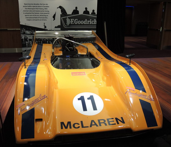 The McLaren #11 race car is on display at the Canadian International AutoShow, in Toronto February 13 - 22, 2026.