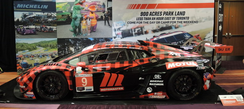 Motomaster #9 race car on display at the CIAS in Toronto.