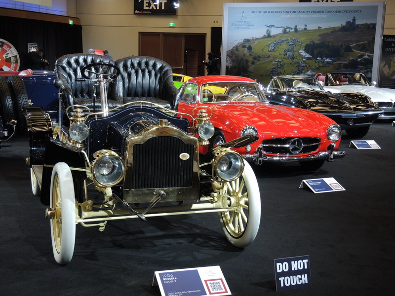 From the 1906 Russell Model B to the sports cars of the 1950's, '60s and '70s, the coolest rides in the world are on display at the Canadian International AutoShow in Toronto.